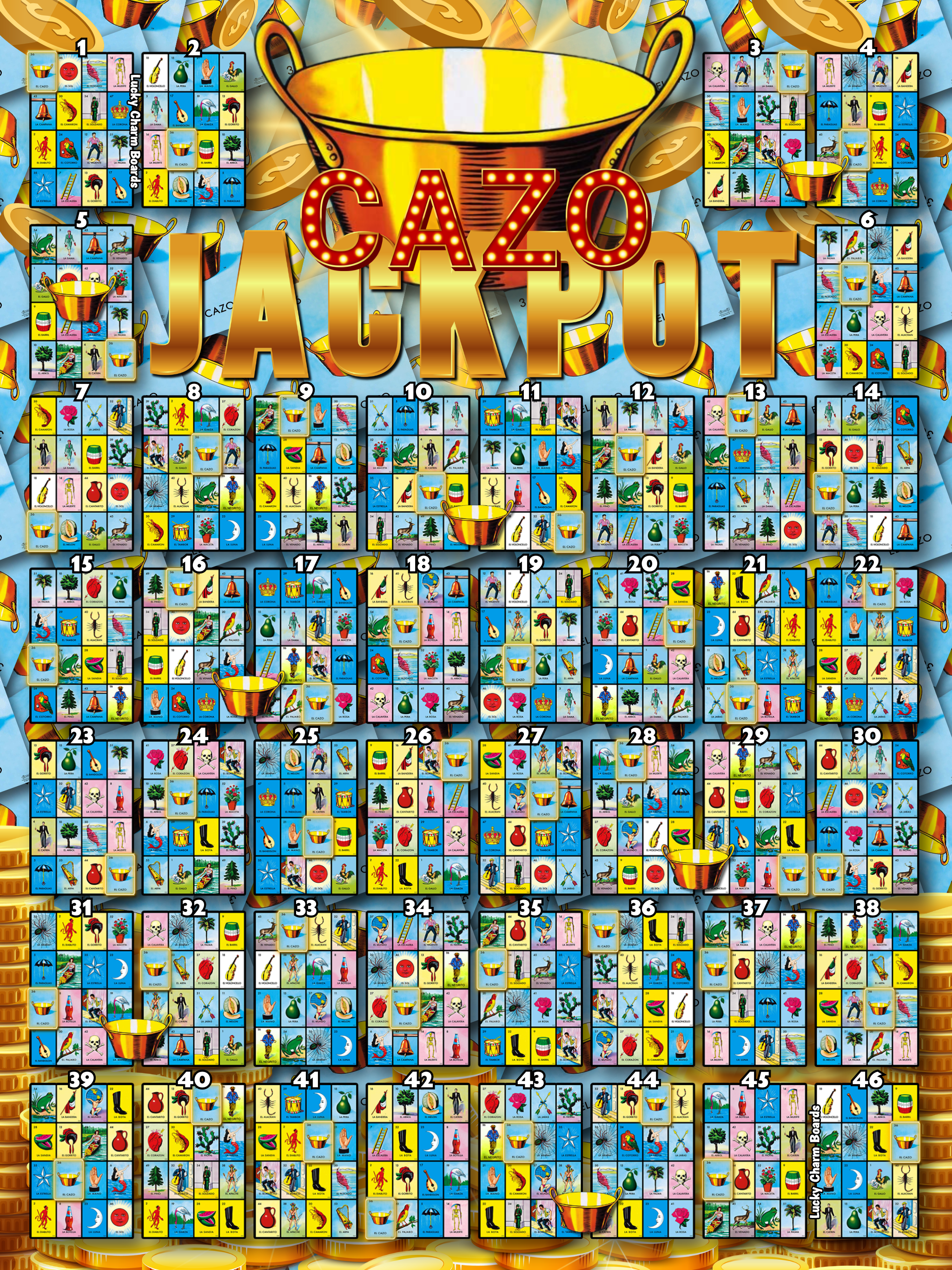 Cazo Jackpot Loteria Board